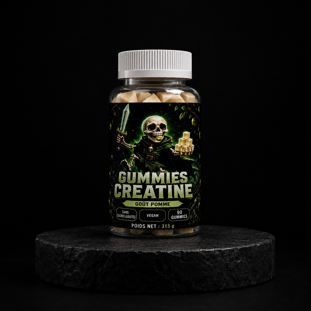 Gummies Créatine Pomme, 90 gummies